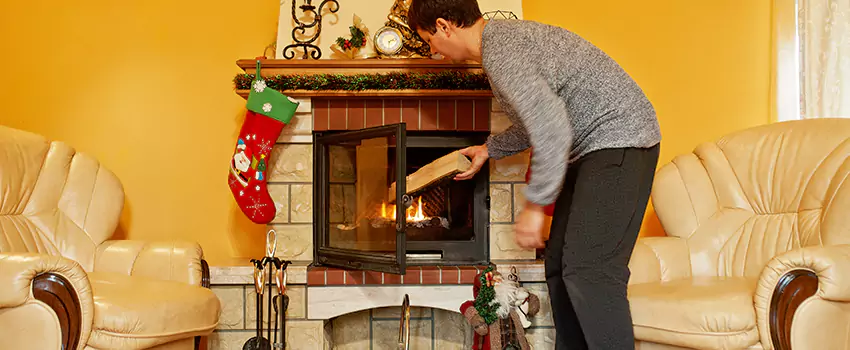 Rusted Metal Fireplace Restoration in Garfield Heights, Ohio